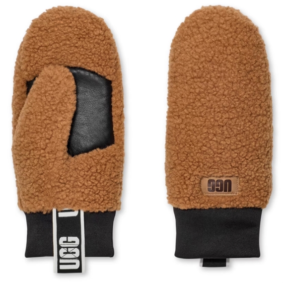 UGG Uggfluff Vanter Med Logo Tape, Chestnut